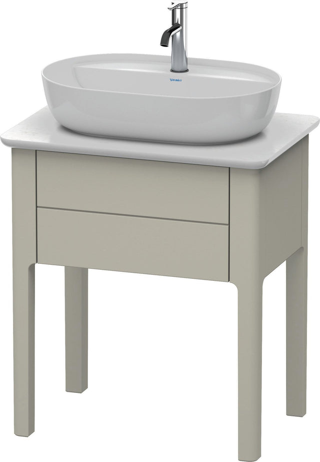 DURAVIT Luv Waschtischunterbau bodenstehend 638 mm Taupe Seidenmatt mit 1 Auszug