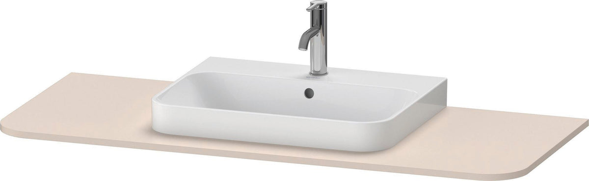 Duravit Konsole Happy D.2 1300 mm taupe supermatt – Beckenposition links