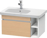 DURAVIT DuraStyle Waschtischunterbau 730 mm betongrau matt – wandhängend mit 1 Auszug & 2 offenen Fächern
