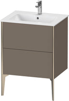 flannel grey seidenmatt / Mitteldichte Faserplatte (MDF) / Ausz.champagner