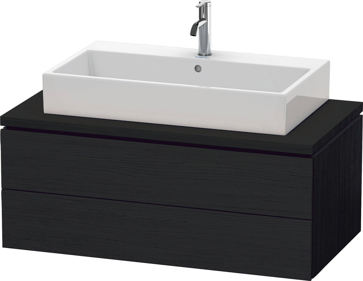 Duravit L-Cube Konsolenwaschtischunterbau 1020 mm betongrau matt mit 2 Schubkästen und Tip-On-Technik