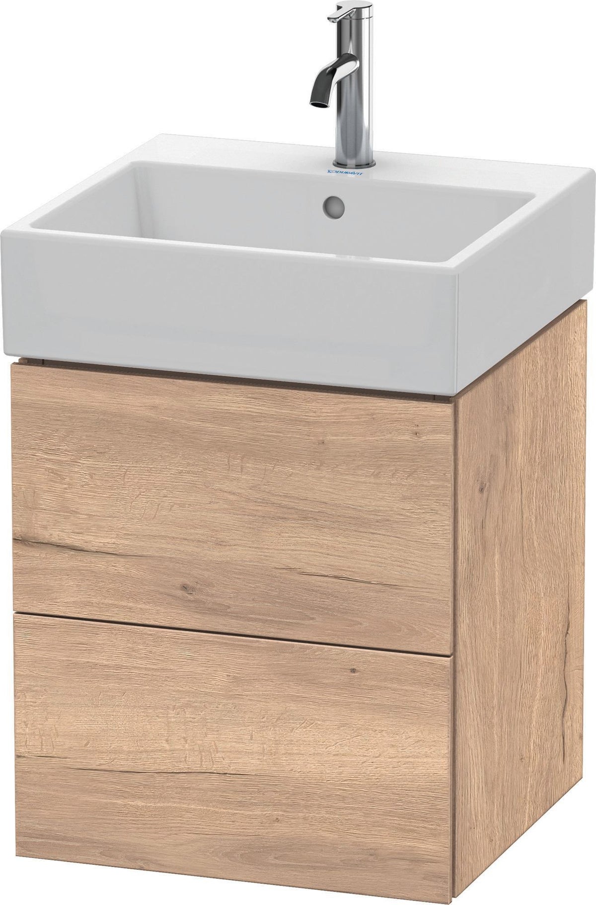 DURAVIT L-Cube Waschtischunterbau 544x484x459 mm, 2 Schubkästen, Weiß Matt, Wandmontage
