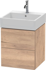 DURAVIT L-Cube Waschtischunterbau 544x484x459 mm, 2 Schubkästen, Weiß Matt, Wandmontage