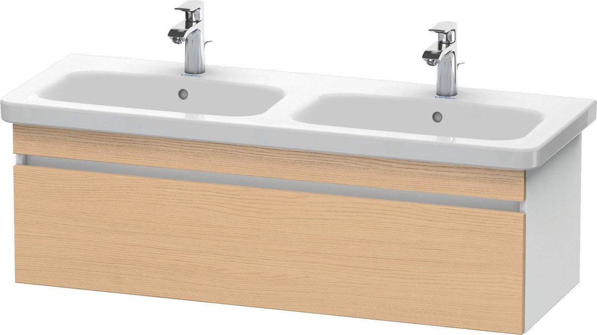 Duravit DuraStyle Waschtischunterbau 1230 mm betongrau matt – wandhängend, 1 Auszug, Soft-Close