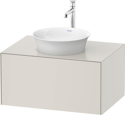 DURAVIT White Tulip Waschtischunterbau 800 mm Nordic Weiß Seidenmatt mit Tip-On-Technik