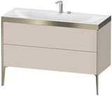 Duravit Möbelwaschtischset XVIU 1200x480mm Chaos mit Unterbau und Raumsparsiphon
