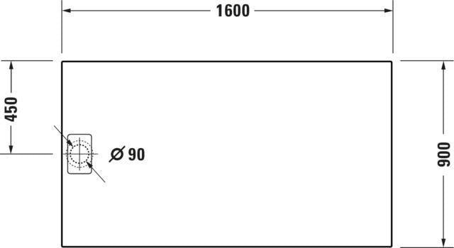 DURAVIT Stonetto Duschwanne 1400x800x50 mm Mineralguss Weiß Matt – Bodenbündig & Rutschhemmend