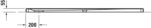 DURAVIT Tempano Duschwanne 1700x700x50 mm Weiß mit Antislip – Bodengleich & Rutschhemmend