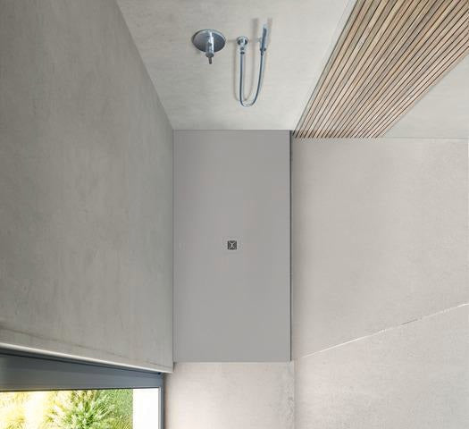 DURAVIT Sustano Duschwanne 1700x900x30 mm Mineralguss Cream Matt – Rechteckig, Bodenbündig
