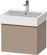 DURAVIT D-Neo Waschtischunterbau 584 mm wandhängend mit 1 Auszug, Griff Bronze, Weiß Matt