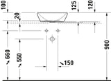 DURAVIT D-Neo Aufsatzbecken 400mm rund weiß ohne Überlauf mit WonderGliss