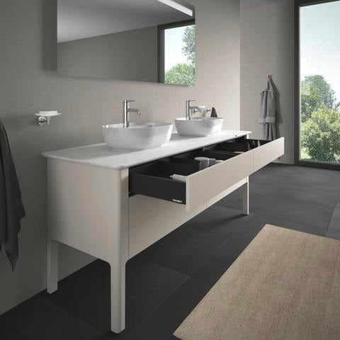 DURAVIT Aufsatzbecken Luv 500 mm geschliffen, ohne Überlauf, mit Hahnlochbank, weiß