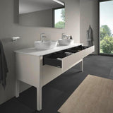 DURAVIT Aufsatzbecken Luv 500 mm geschliffen, ohne Überlauf, mit Hahnlochbank, weiß
