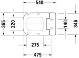 DURAVIT SensoWash Slim Dusch-WC-Sitz für Happy D.2 – mit Fernbedienung & Durchlauferhitzer