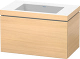 DURAVIT L-Cube Waschtischset mit Vero Air 800 mm in Mediterrane Eiche – c-bonded, wandhängend, 1 Auszug