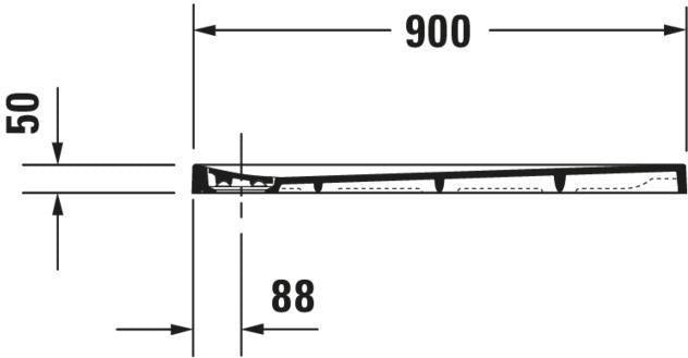 DURAVIT Stonetto Duschwanne 1400x800x50 mm Mineralguss Weiß Matt – Bodenbündig & Rutschhemmend