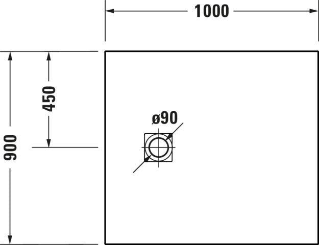 DURAVIT Sustano Duschwanne 1000x700x30 mm Mineralguss Weiß – Bodenbündig & Halbeinbau