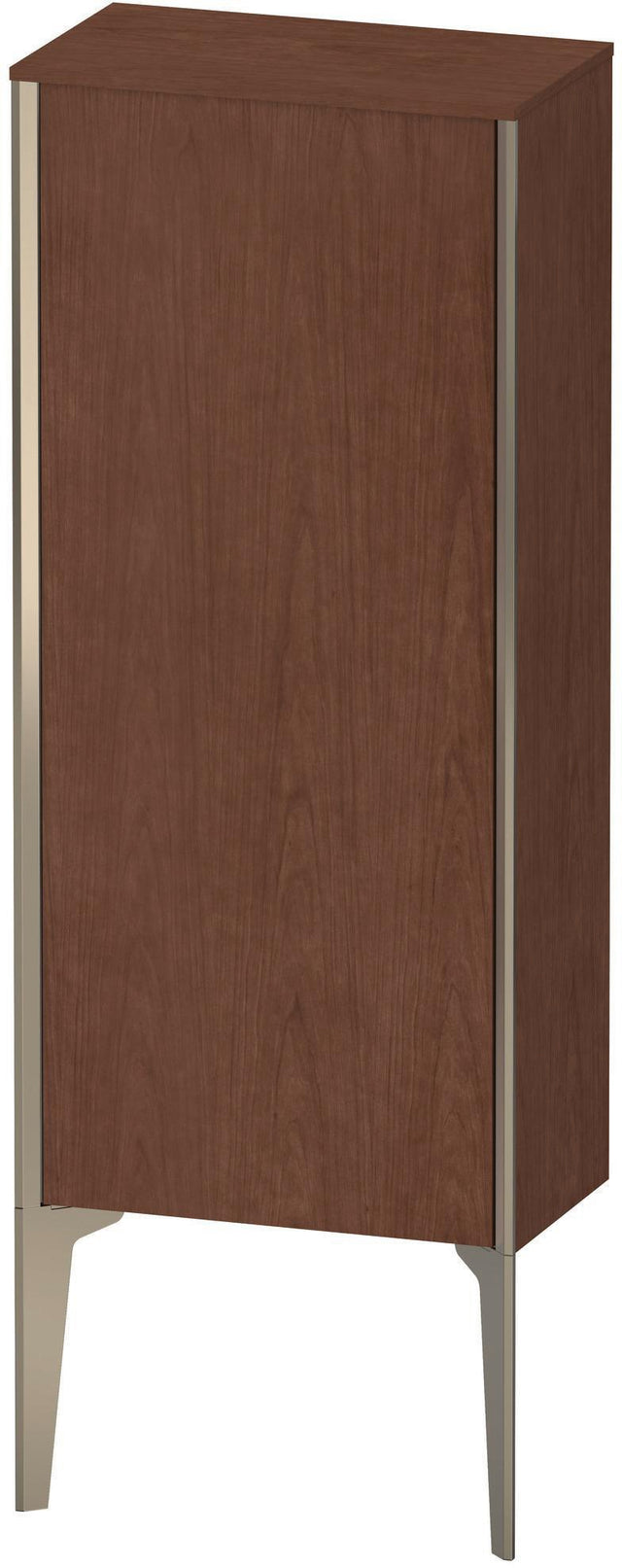 Duravit XViu Halbhochschrank 400 mm amerikanischer Nussbaum matt, wandhängend, Tip-On