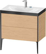 Duravit XViu c-bonded Waschtischset bodenstehend 800 mm mit 2 Auszügen, Push-Open und Soft-Close