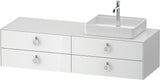 DURAVIT White Tulip Konsolenwaschtischunterbau 1600 mm mit 4 Schubkästen & LED-Innenbeleuchtung