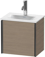 Duravit XViu Waschtischunterbau 1 Tür 397x430x310 mm Eiche Terra links – wandhängend mit Tip-on Technik