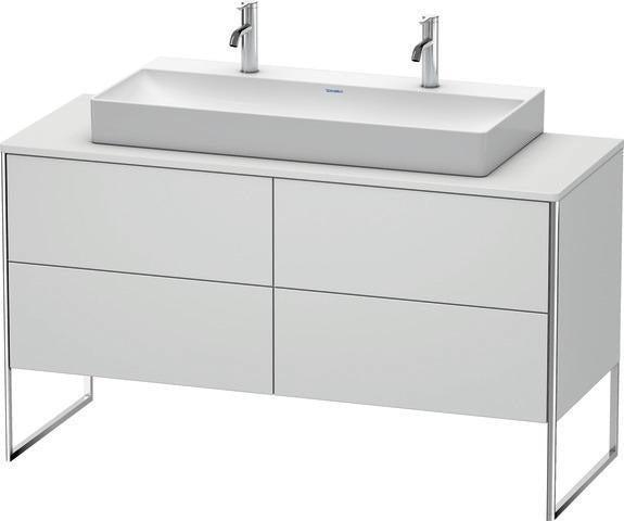 Duravit XSquare Waschtischunterbau 1400 mm mit integriertem Fußgestell, Becken rechts, für Vero Air und DuraSquare