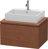 Duravit L-Cube Konsolenwaschtischunterbau 720 mm Amerikanisch Nussbaum mit 1 Auszug