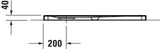 DURAVIT Tempano Duschwanne 800x800x40 mm Weiß – Quadratisch, flächenbündig, Sanitäracryl