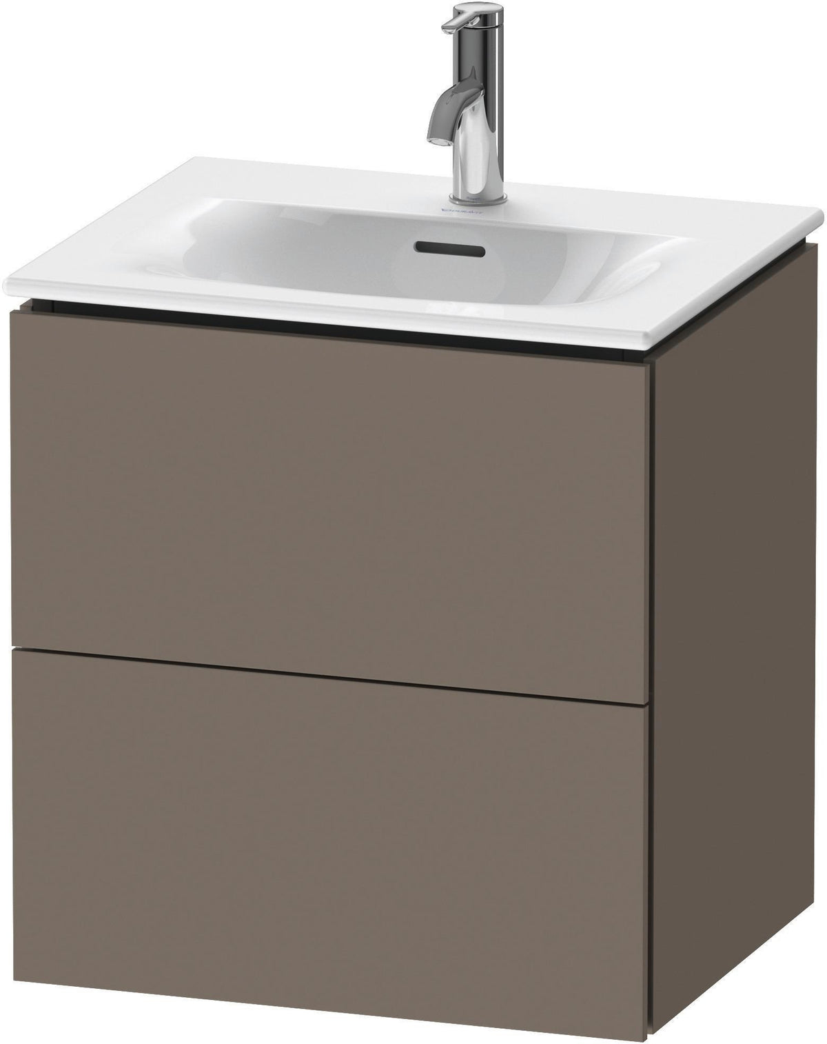 DURAVIT L-Cube Waschtischunterbau 520 mm weiß matt – 2 Schubkästen, wandhängend