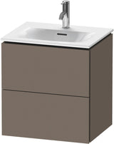 DURAVIT L-Cube Waschtischunterbau 520 mm weiß matt – 2 Schubkästen, wandhängend