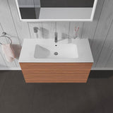 Duravit L-Cube Waschtischunterbau 1020 mm taupe matt – wandhängend, 2 Schubkästen, Tip-On