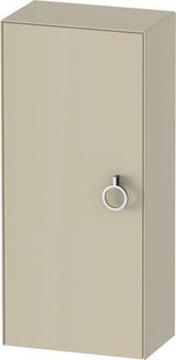 DURAVIT White Tulip Halbhochschrank 400 mm, Tür links, Nussbaum/Taupe, Soft-Close