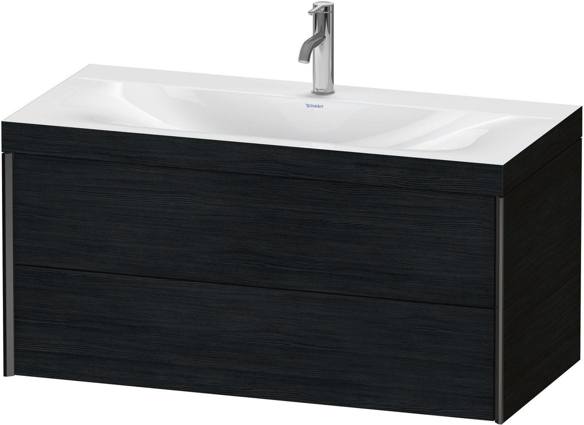 DURAVIT XViu c-bonded Waschtischunterbauset 1000 mm Eiche mit 2 Schubkästen
