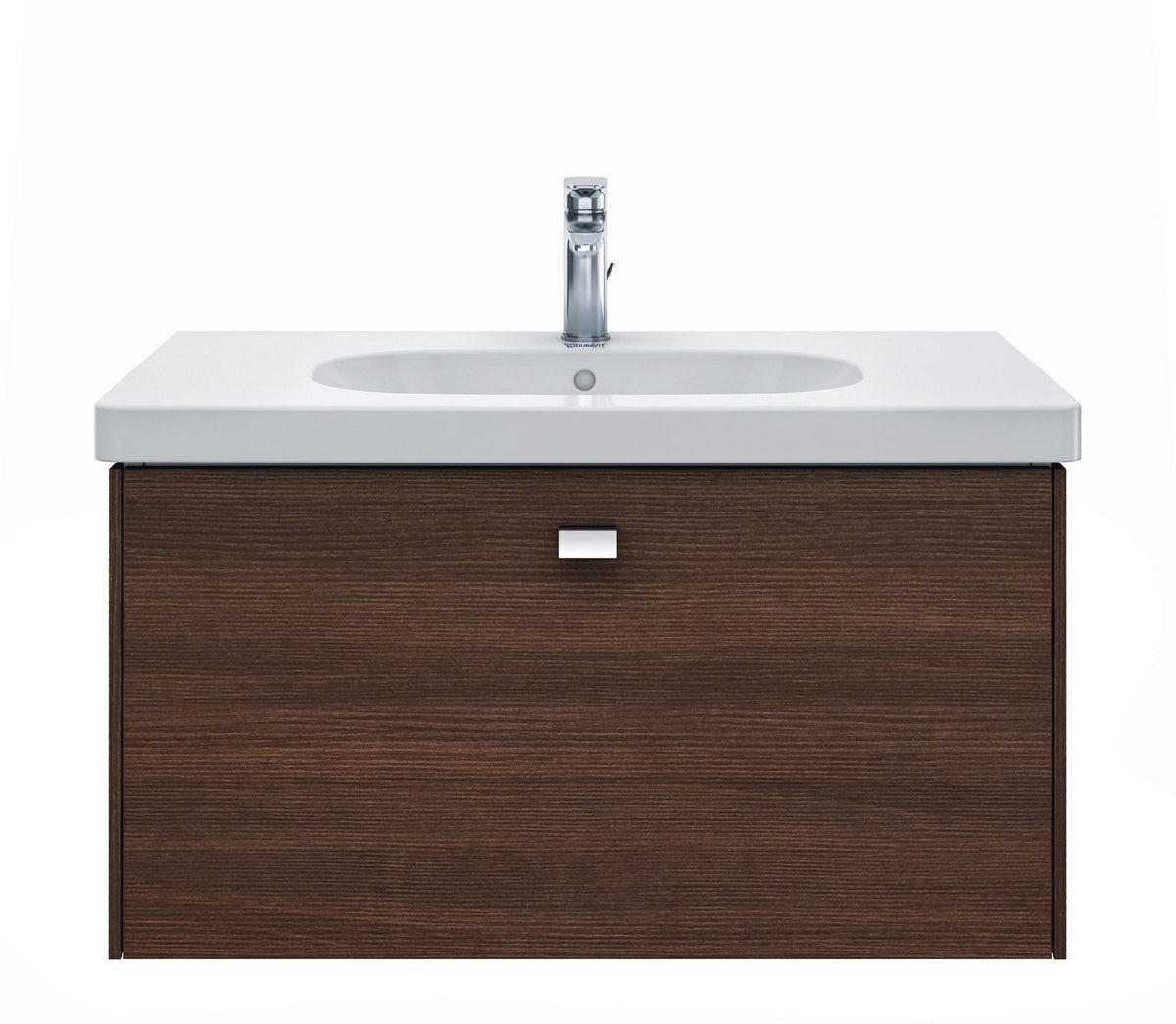 Duravit D-Code Möbelwaschtisch 850 mm mit Überlauf und Hahnlochbank – Weiß