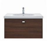 Duravit D-Code Möbelwaschtisch 850 mm mit Überlauf und Hahnlochbank – Weiß