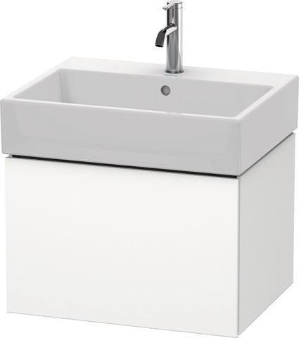 Duravit L-Cube Waschtischunterbau 584 mm taupe supermatt mit Tip-On und Dämpfung