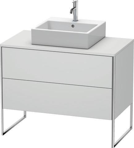 Duravit XSquare Waschtischunterbau 1000 mm mit 2 Auszügen, Stehend, Ahorn/Matt