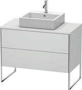 Duravit XSquare Waschtischunterbau 1000 mm mit 2 Auszügen, Stehend, Ahorn/Matt
