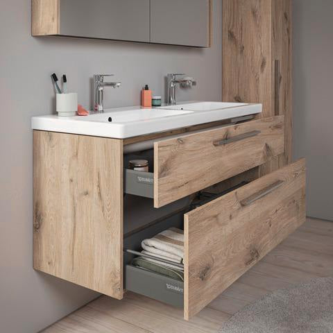 DURAVIT D-Code 2.0 Waschtischunterbau 1184 mm mit Schubkasten und Soft-Close in Weiß Matt