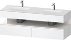 weiß / QA EWT m.Kon-WTU,1600x550x600mm,WPl:2 Ni-Bel,Weiß Matt,Ni:Weiß Hochglanz,Deko