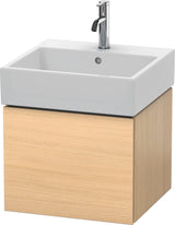 DURAVIT L-Cube Waschtischunterbau 484 mm, 1 Auszug, Weiß Matt, wandhängend, Tip-On
