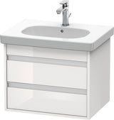 DURAVIT Ketho Waschtischunterbau wandhängend 600 mm, 2 Schubkästen, weiß matt