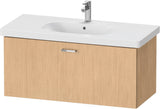 Duravit XBase Waschtischunterbau wandhängend 600 mm, 1 Auszug, weiß matt – montiert