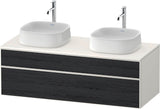 DURAVIT Zencha Konsolen-Waschtischunterbau 1300 mm Eiche Anthrazit wandhängend