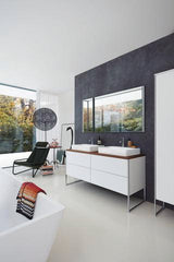 DURAVIT XSquare Waschtischunterbau 1600 mm betongrau matt, 4 Schubkästen, Tip-On, bodenstehend