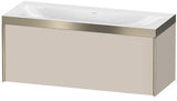 Duravit Möbelwaschtischset XVIU 1200x480mm Chaos-Marmor / Ta s-matt mit Unterbau und Auszug