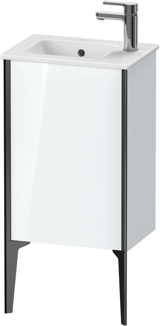 Duravit XViu Waschtischunterbau bodenstehend 594 mm, 1 Tür rechts, weiß hochglanz – ohne Griff