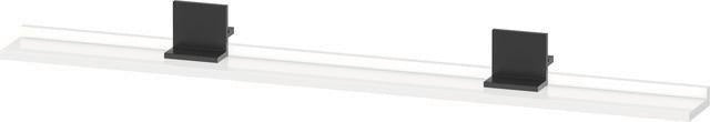 DURAVIT Sivida Spiegelablage 1280x115x35 mm – Chrom/Weiß Matt, inkl. Befestigungsmaterial