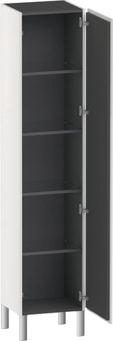 Duravit Hochschrank L-Cube 363x400x1760mm 1 Tür rechts, weiß hochglanz – Wandhängend mit Soft-Close