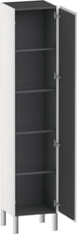Duravit Hochschrank L-Cube 363x400x1760mm 1 Tür rechts, weiß hochglanz – Wandhängend mit Soft-Close